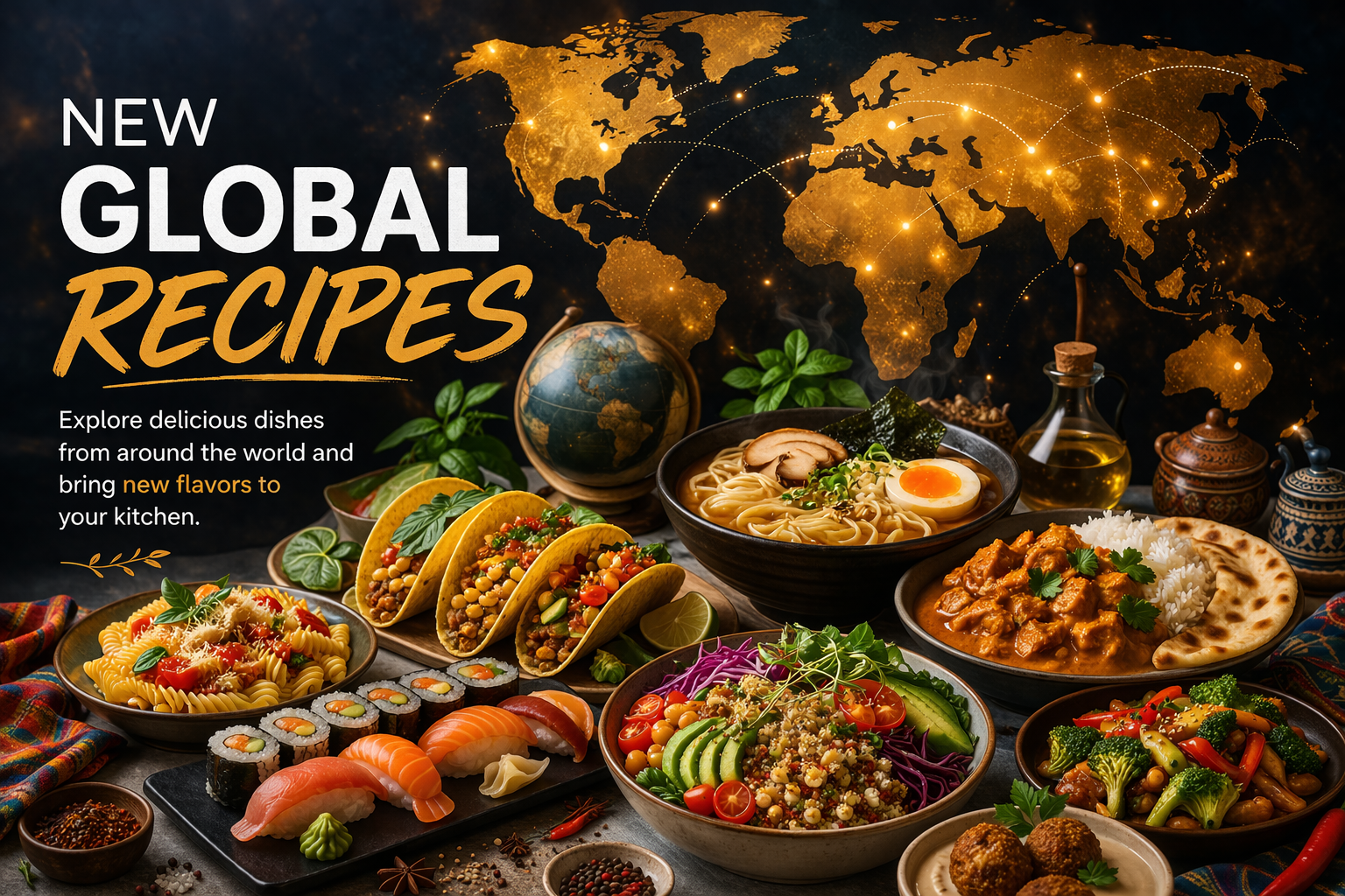 New Global Recipes Added to FoodFusion