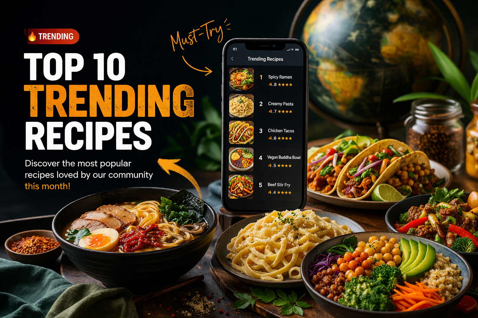 Top 10 Trending Recipes This Month
